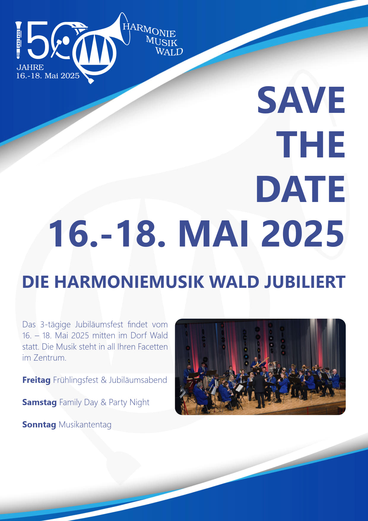 Jubiläum save the Date